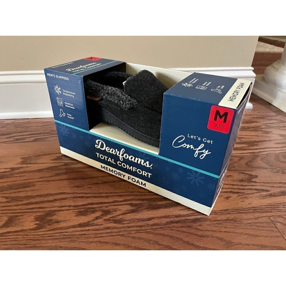 Dearfoams Total Comfort Mens Slippers NWT